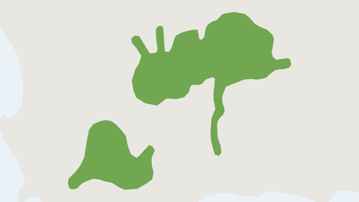 Range map of the Riverine Rabbit (Bunolagus monticularis) covering South Africa
