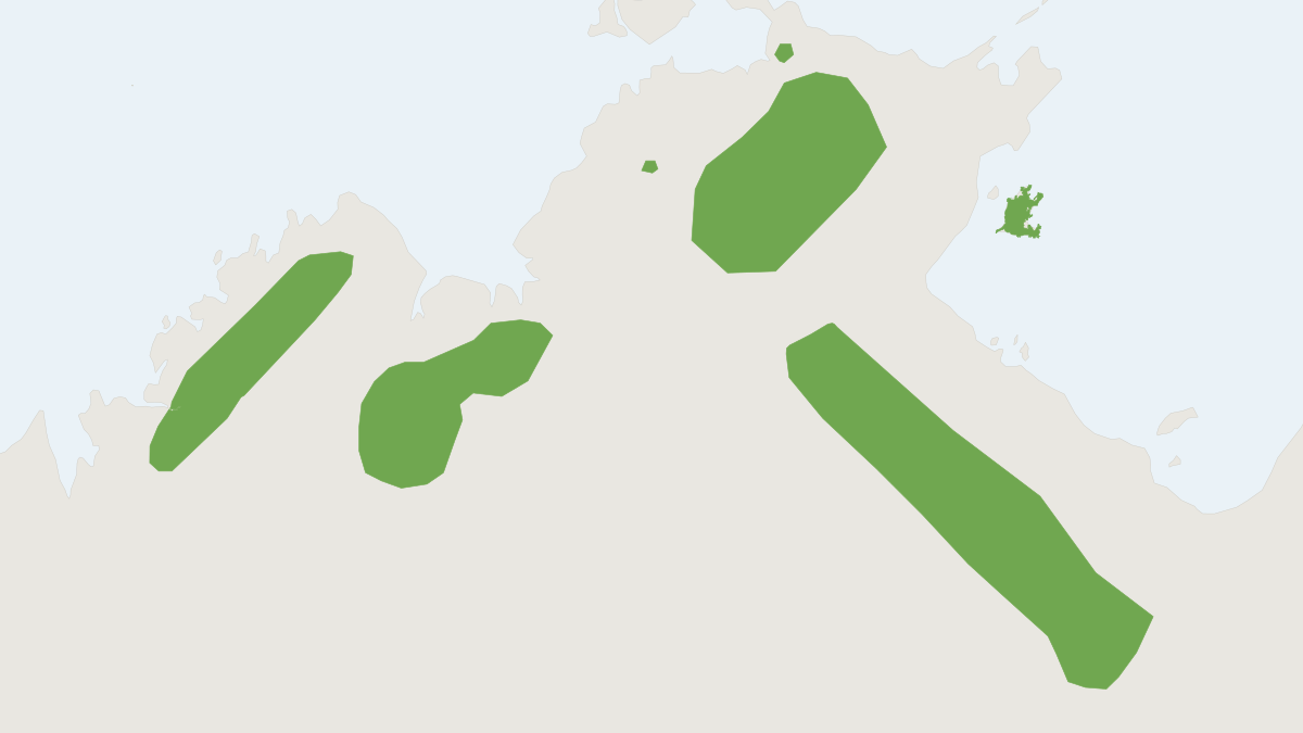 Range map of the Rock Ringtail Possum (Petropseudes dahli)