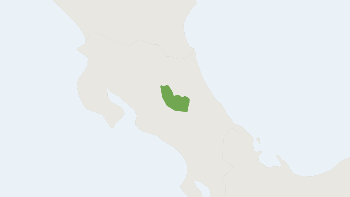 Range map of the Rodriguez's Harvest Mouse (Reithrodontomys rodriguezi)