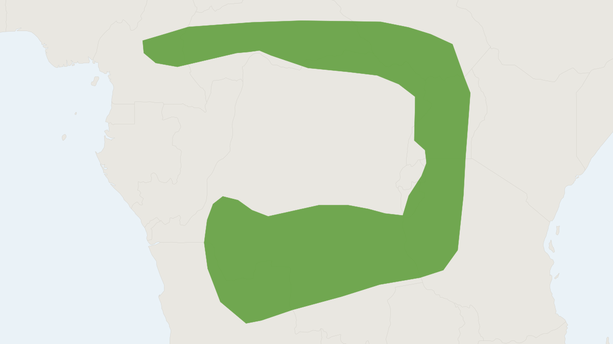 Range map of the Roosvelt's Shrew (Crocidura roosevelti)