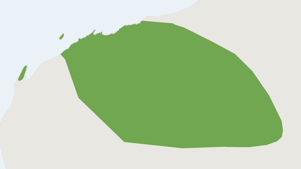 Range map of the Rory's Pseudantechinus (Pseudantechinus roryi)