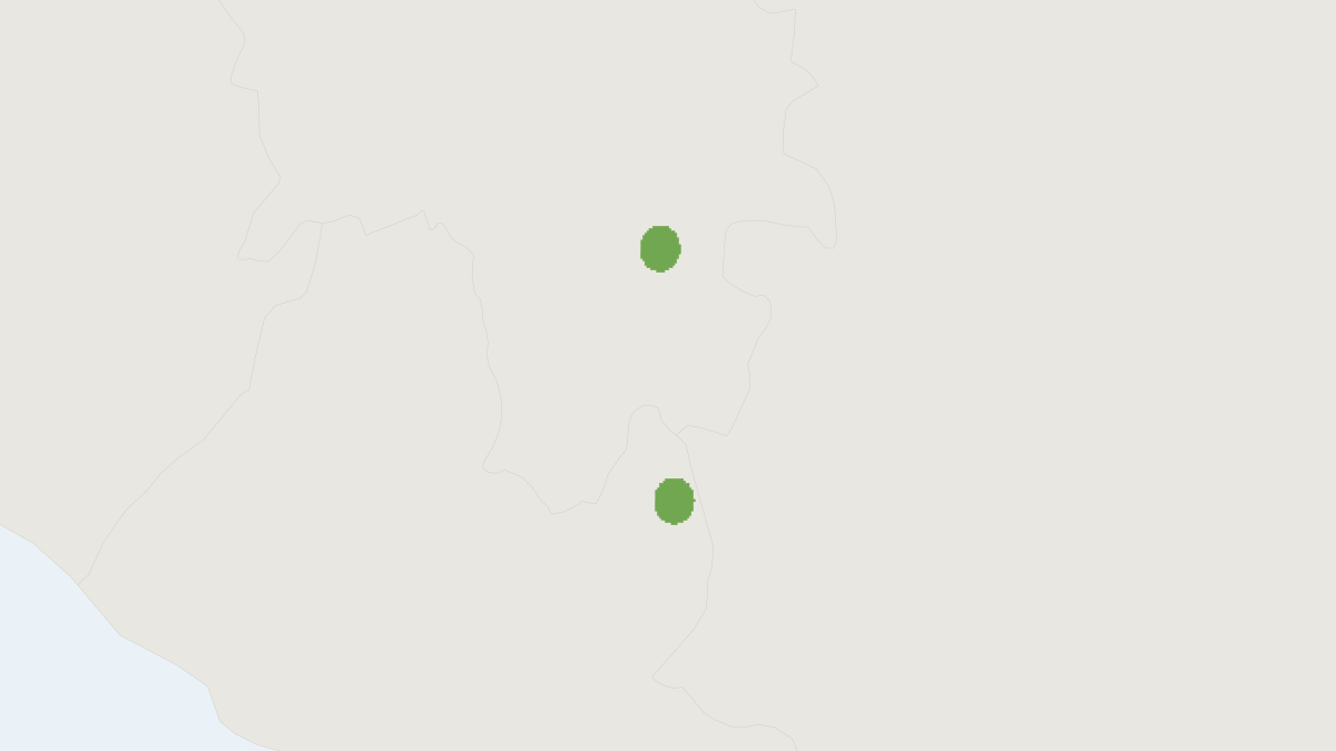 Range map of the Rosevear's Serotine (Pseudoromicia roseveari)