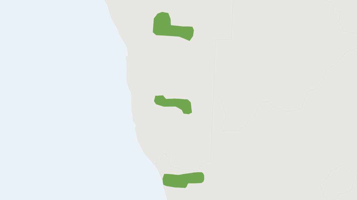 Range map of the Rupicolous African Dormouse (Graphiurus rupicola)