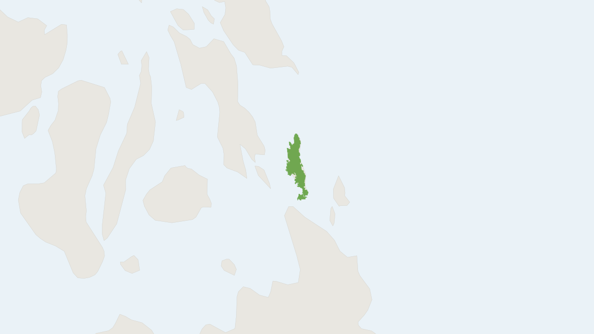 Range map of the Russet Batomys (Batomys russatus)