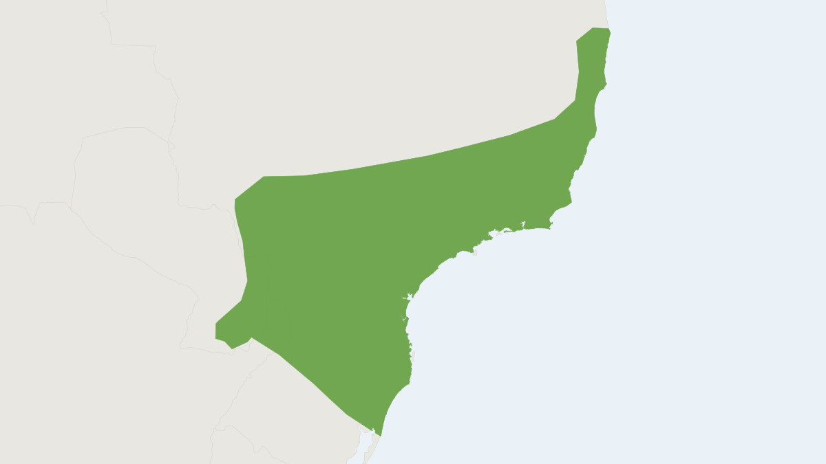 Range map of the Russet Rice Rat (Euryoryzomys russatus)