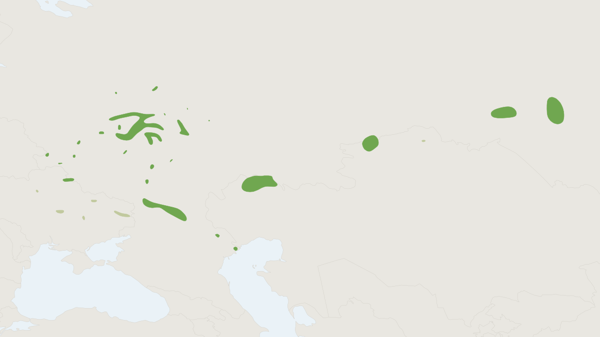 Range map of the Russian Desman (Desmana moschata)