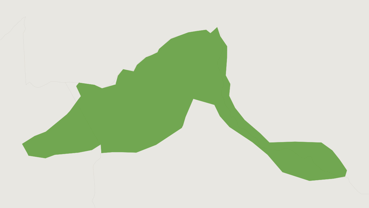 Range map of the Rylands' Bald-faced Saki (Pithecia rylandsi)