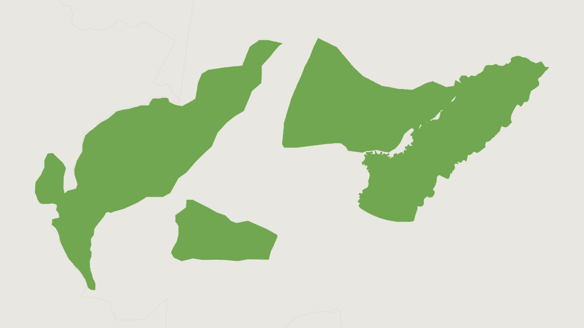Range map of the Saddleback Tamarin (Leontocebus fuscicollis)