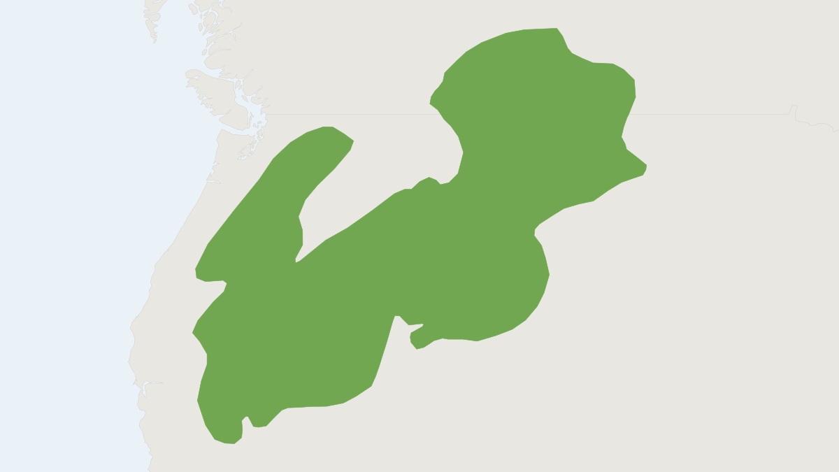 Range map of the Sagebrush Vole (Lemmiscus curtatus)