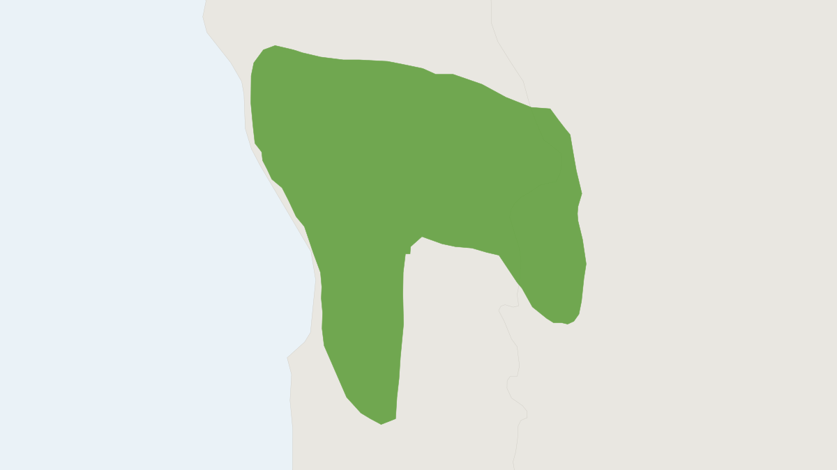 Range map of the Sage's Rock Rat (Aconaemys sagei) covering Argentina and Chile