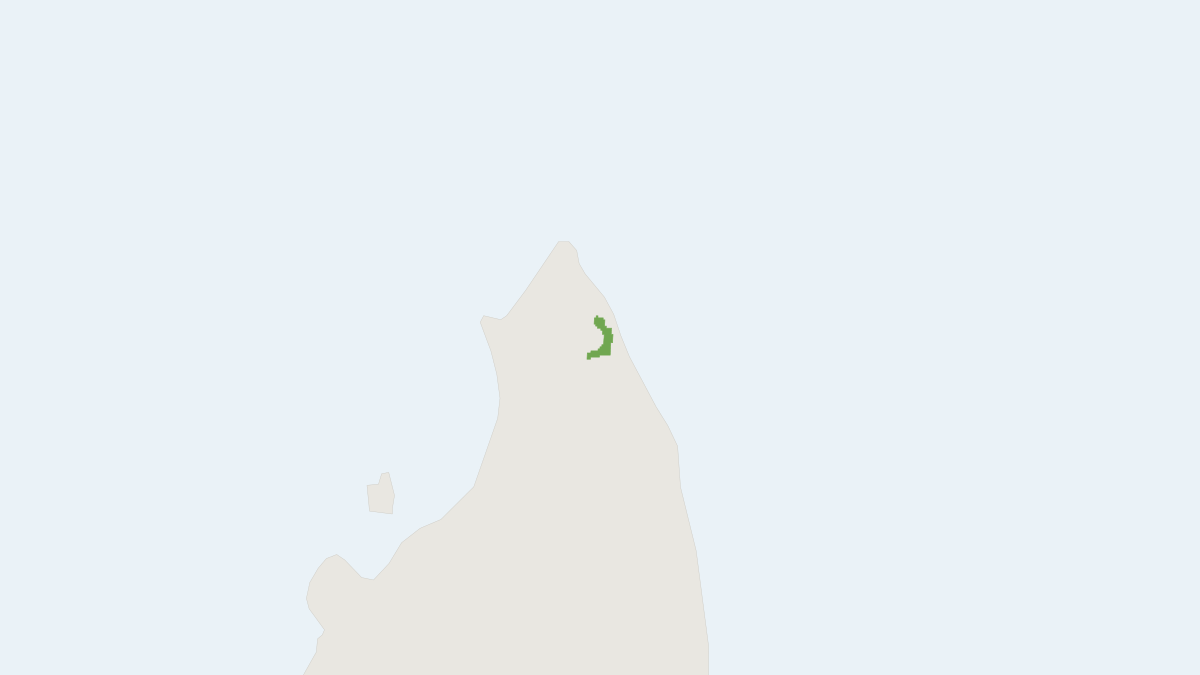 Range map of the Sahafary Sportive Lemur (Lepilemur septentrionalis)