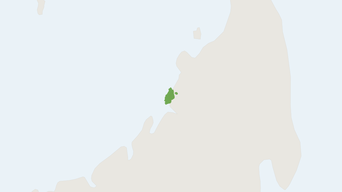 Range map of the Sahamalaza Sportive Lemur (Lepilemur sahamalaza)