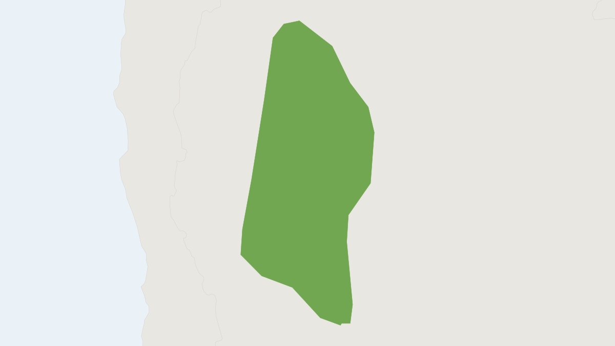 Range map of the Salinomys delicatus (Salinomys delicatus)