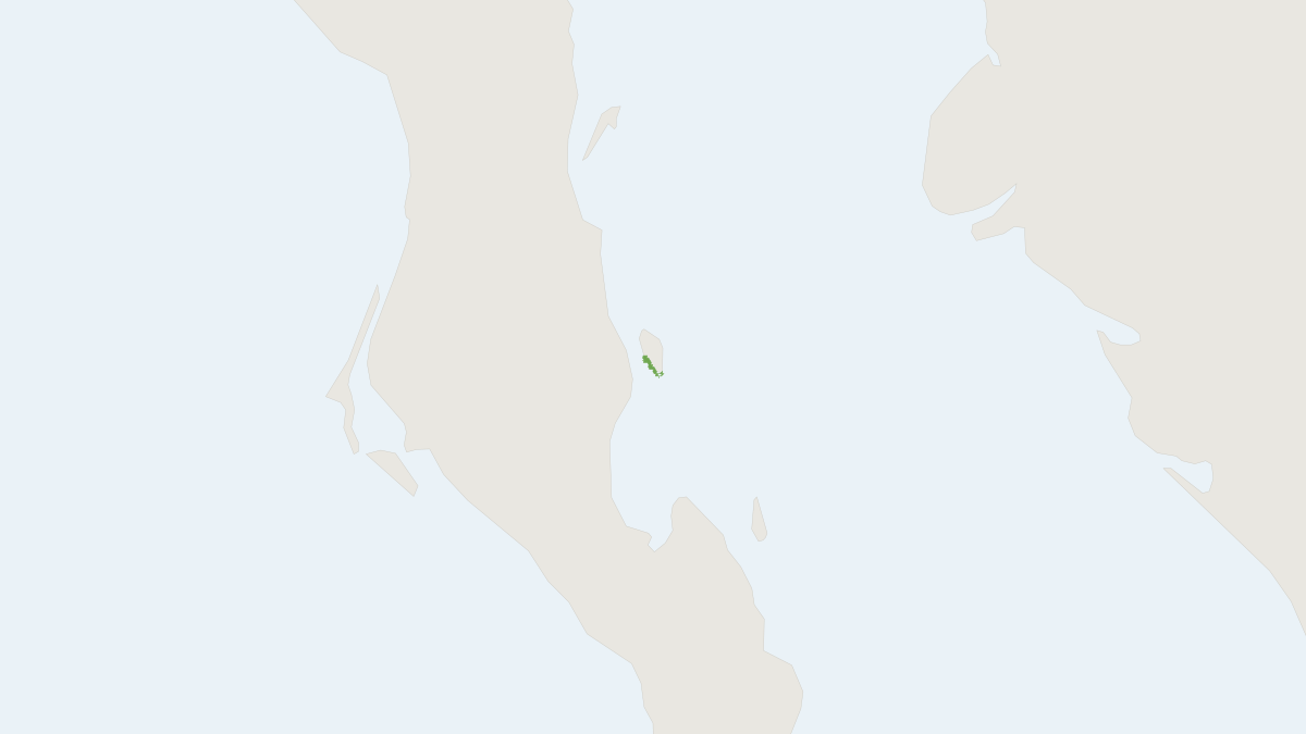 Range map of the San José Brush Rabbit (Sylvilagus mansuetus)