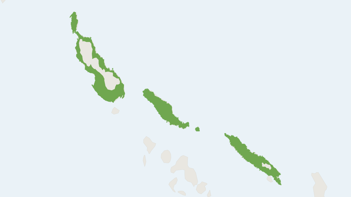 Range map of the Sanborn's Flying Fox (Pteropus mahaganus)