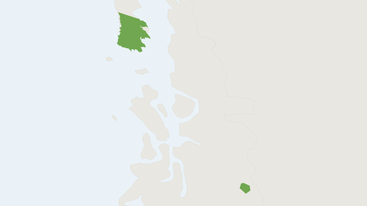 Range map of the Sanborn's Grass Mouse (Abrothrix sanborni) covering Argentina and Chile
