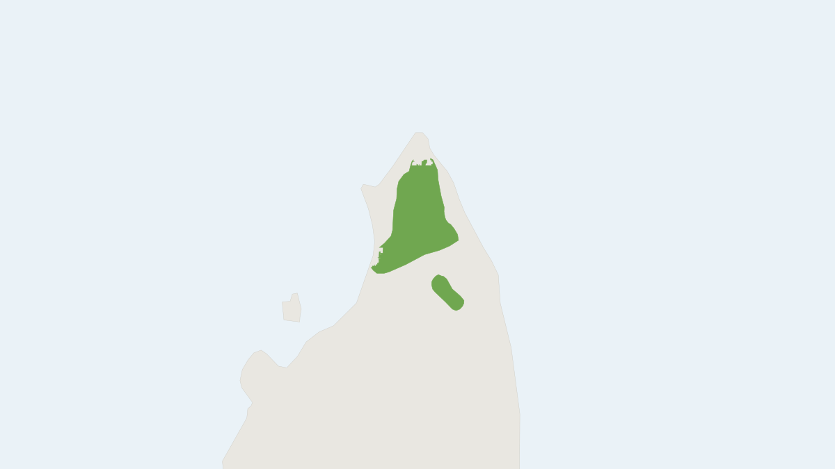 Range map of the Sanford's Brown Lemur (Eulemur sanfordi)
