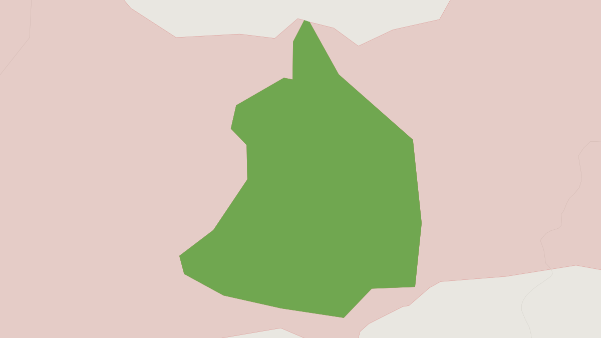 Range map of the Scimitar-horned Oryx (Oryx dammah) covering Chad, Egypt and Libya