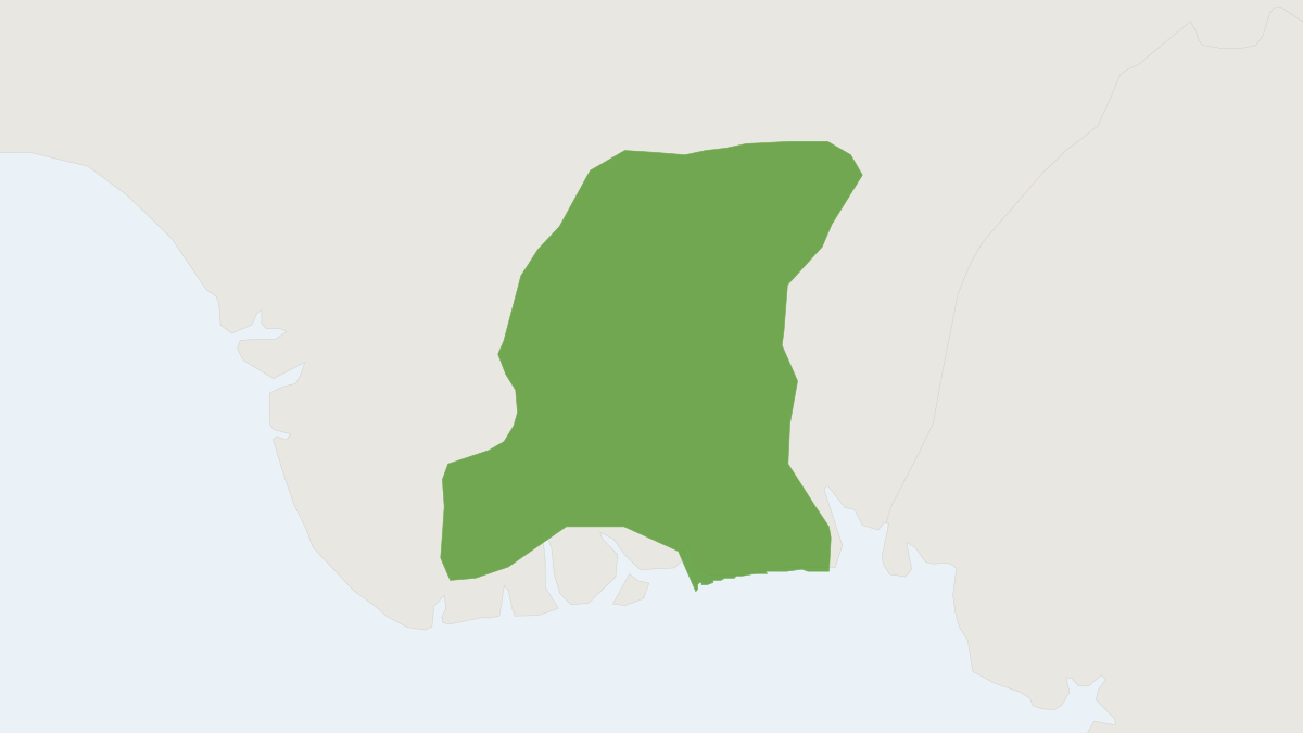 Range map of the Sclater's Monkey (Cercopithecus sclateri) covering Niger and Nigeria