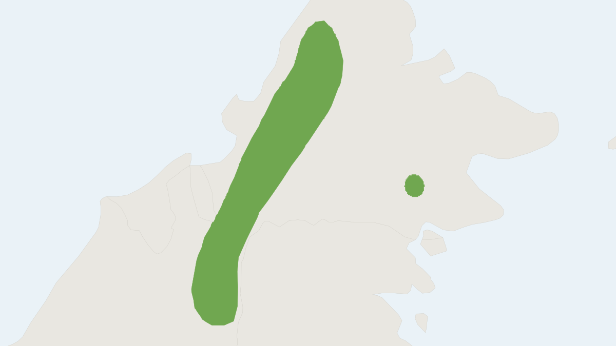 Range map of the Sculptor Squirrel (Glyphotes simus)