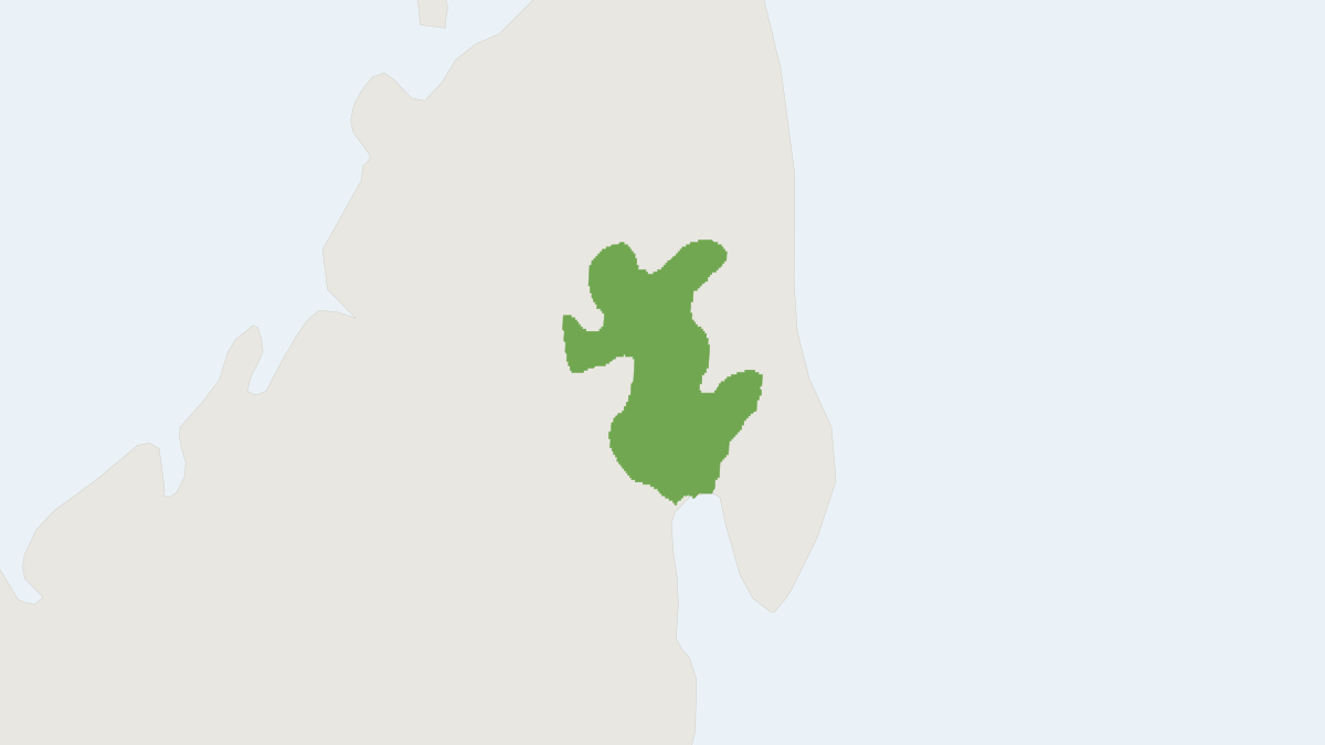 Range map of the Seal's Sportive Lemur (Lepilemur seali)