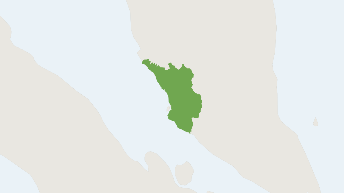 Range map of the Selangor Pygmy Flying Squirrel (Petaurillus kinlochii)