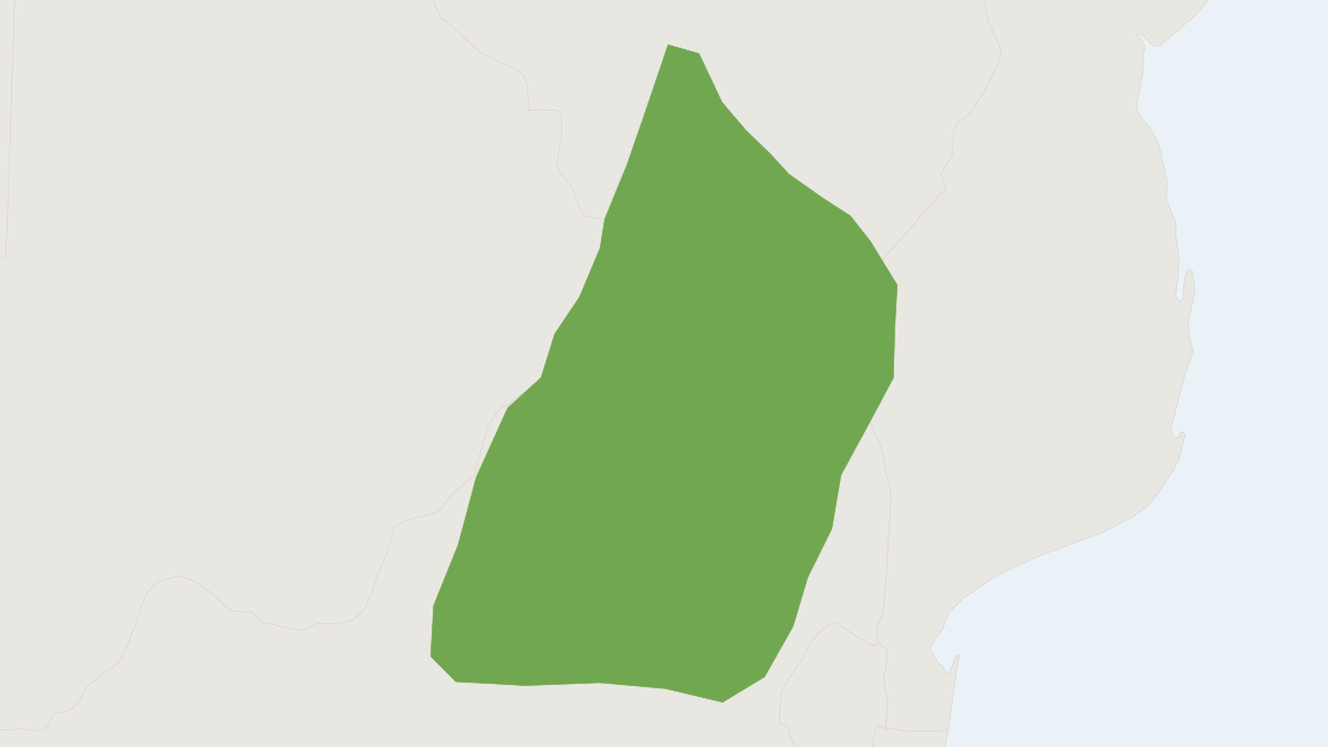 Range map of the Selous's Spiny Mouse (Acomys selousi)