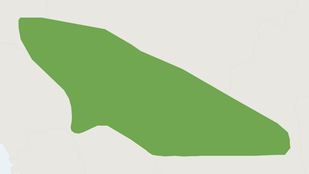 Range map of the Senegal Lemniscomys (Lemniscomys linulus)