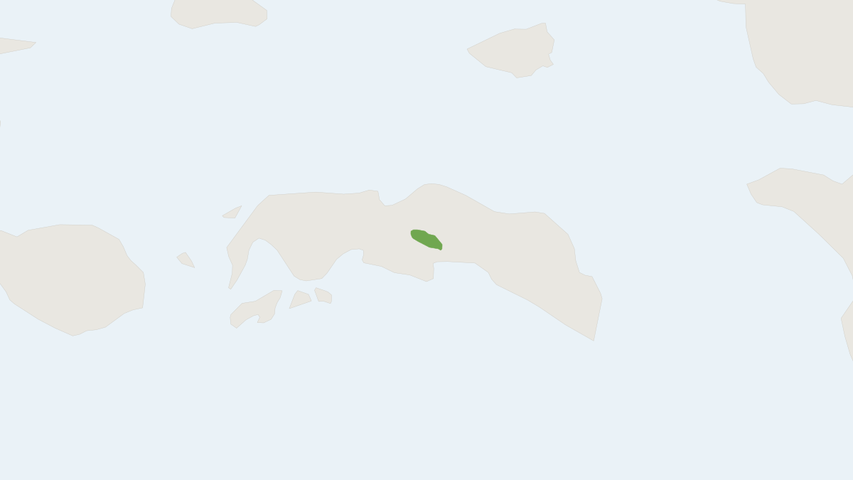 Range map of the Seram Bandicoot (Rhynchomeles prattorum)