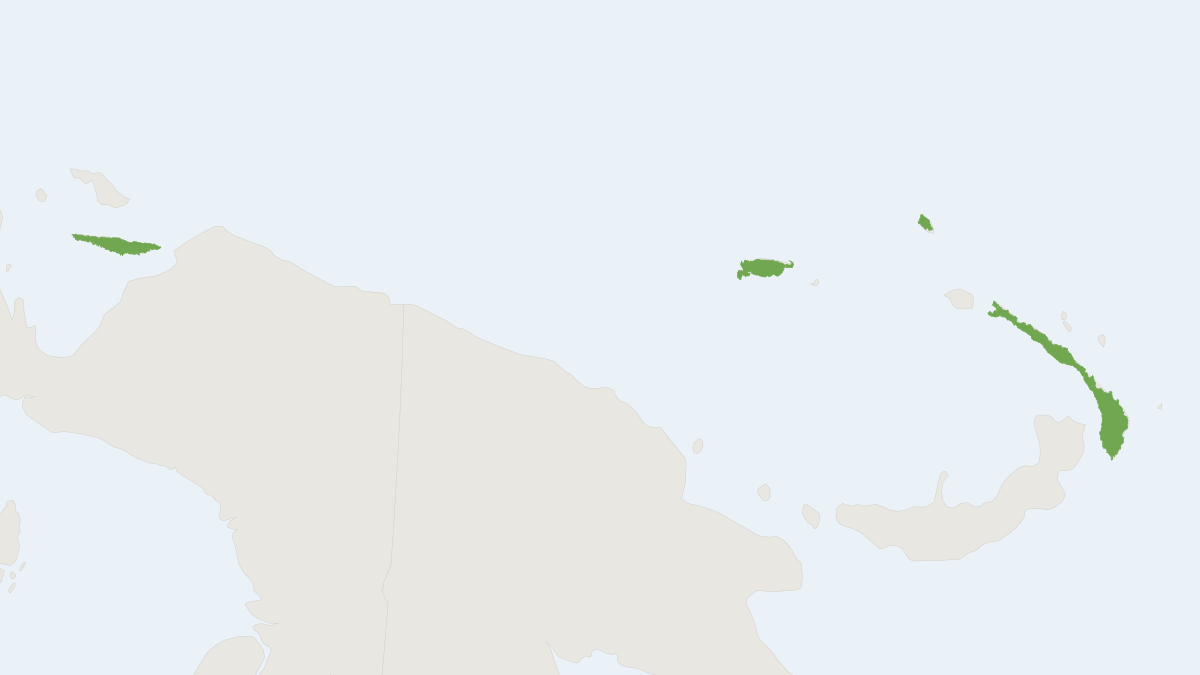 Range map of the Seri's Sheath-tailed Bat (Emballonura serii)