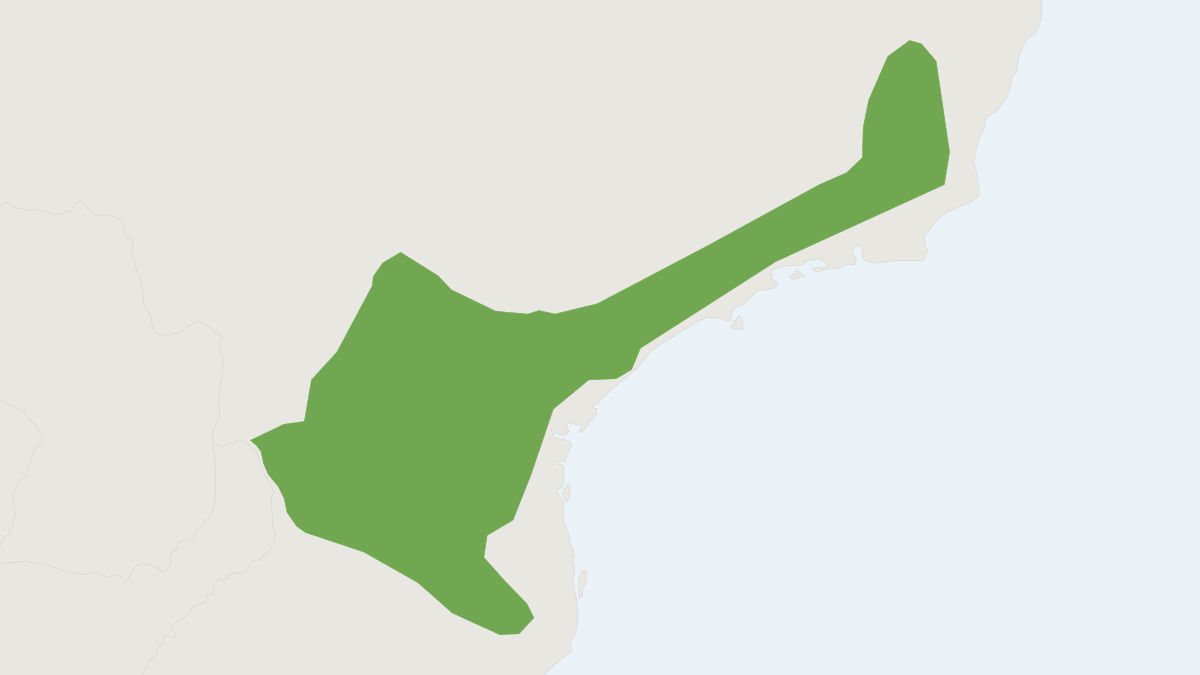 Range map of the Serra do Mar Grass Mouse (Akodon serrensis) covering Brazil