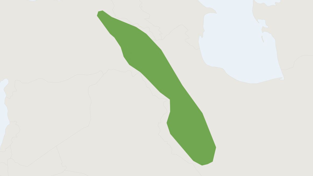 Range map of the Setzer's Mouse-tailed Dormouse (Myomimus setzeri)