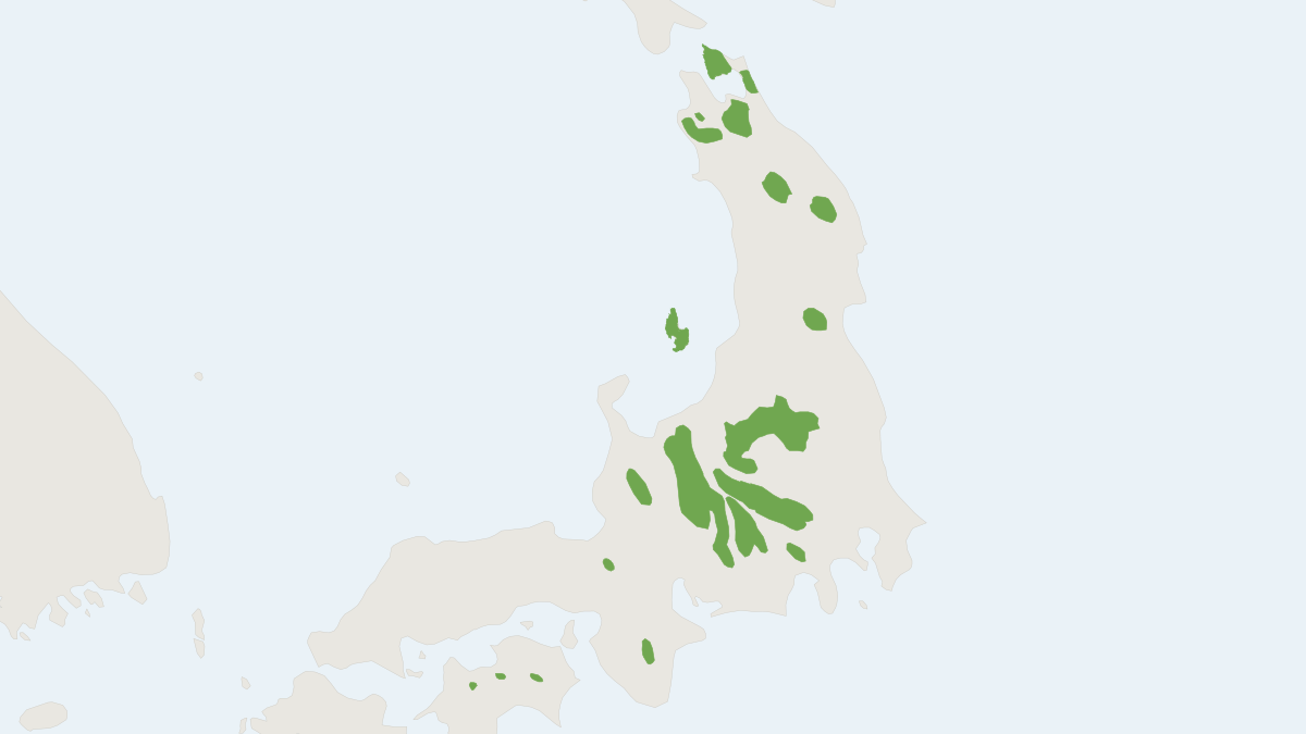 Range map of the Shinto Shrew (Sorex shinto)