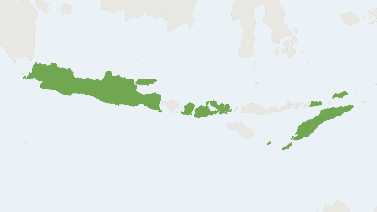 Range map of the Shortridge's Long-fingered Bat (Miniopterus shortridgei)