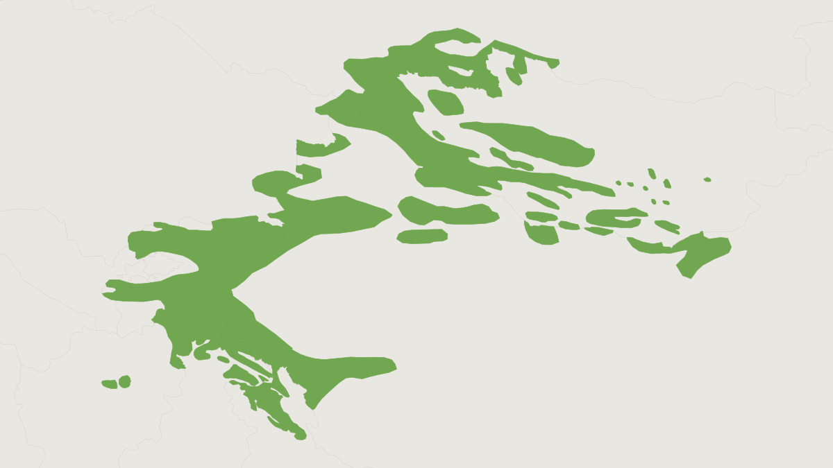 Range map of the Siberian Ibex (Capra sibirica)