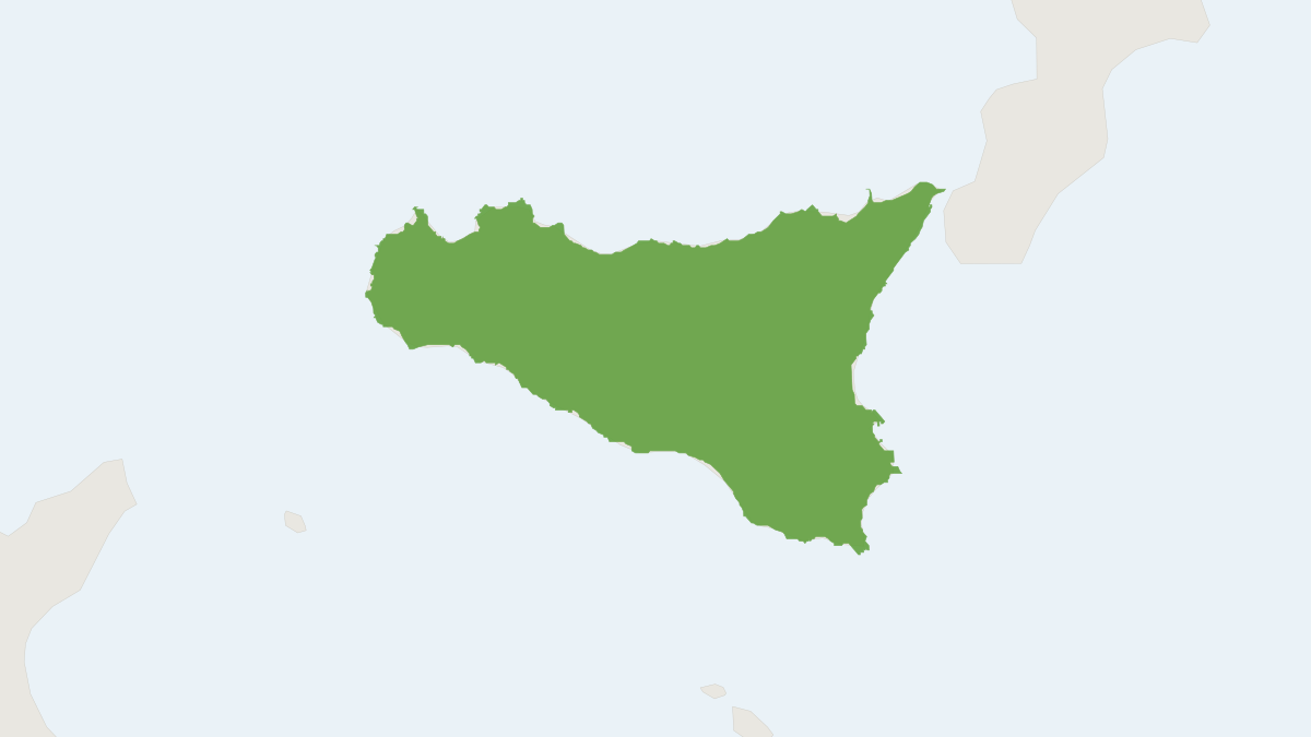 Range map of the Sicilian Pine Vole (Microtus nebrodensis)