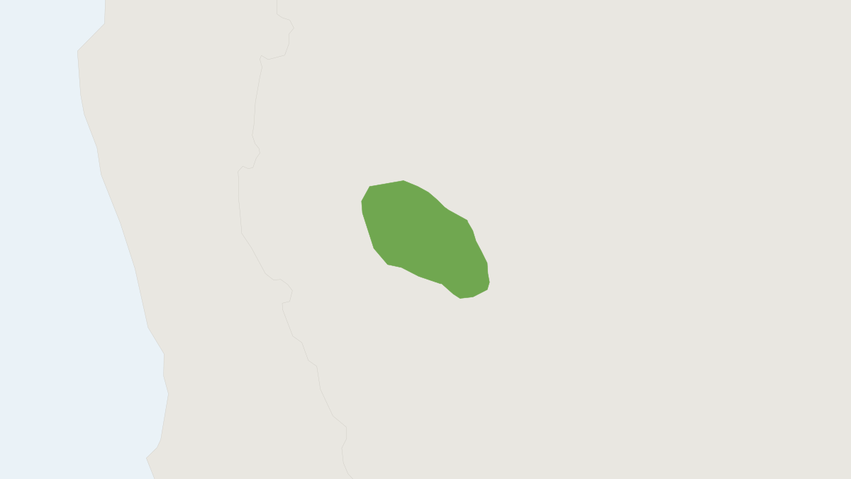Range map of the Sierra del Tontal Chinchilla Rat (Abrocoma shistacea)