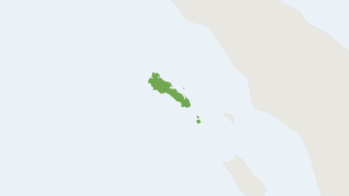 Range map of the Simalur Archipelago Rat (Rattus simalurensis)