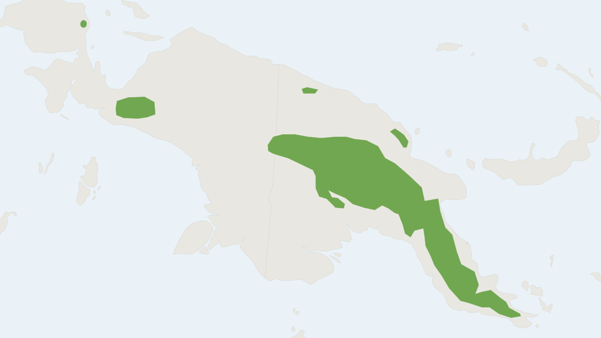 Range map of the Slender Rat (Rattus verecundus)