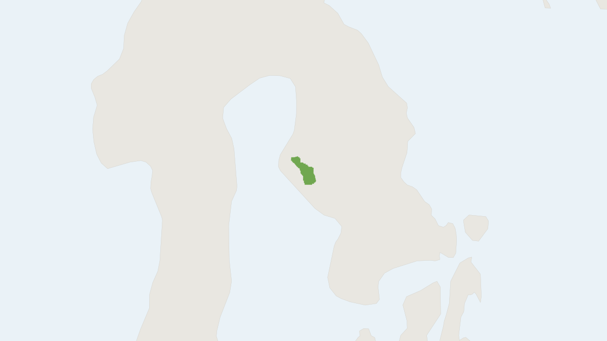 Range map of the Small-eared Rat (Taeromys microbullatus)