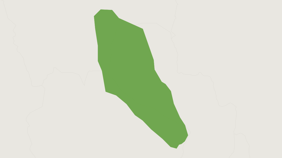 Range map of the Small Fat-tailed Opossum (Thylamys pusillus)