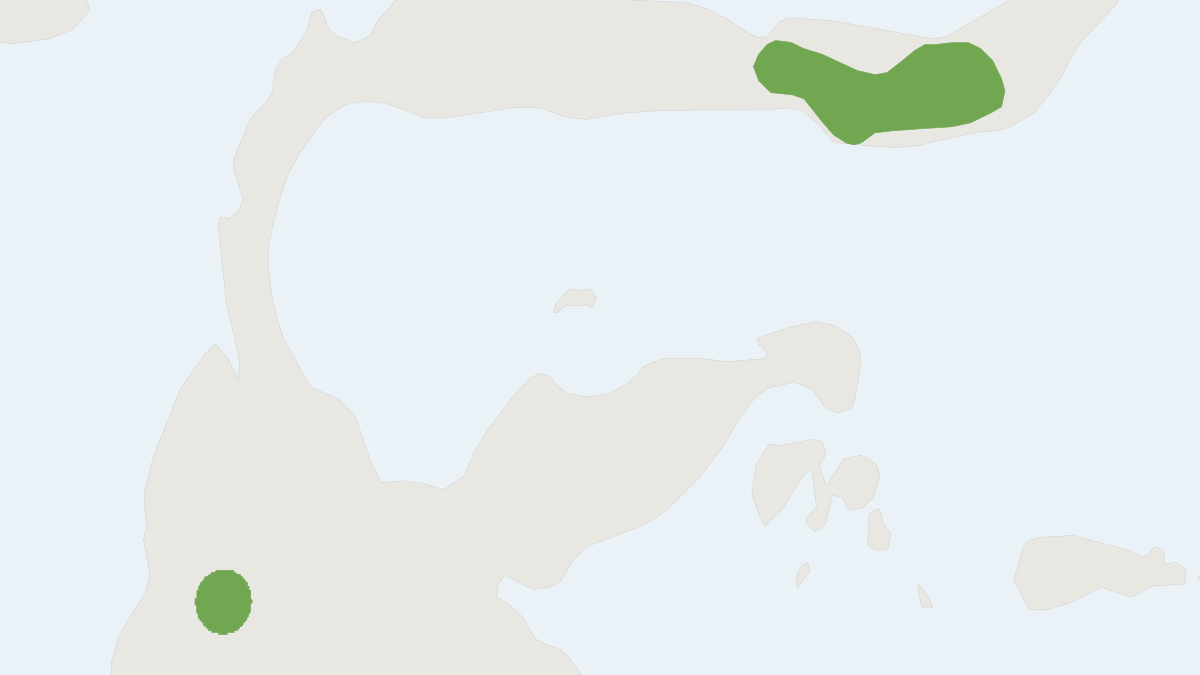 Range map of the Small-toothed Fruit Bat (Neopteryx frosti)