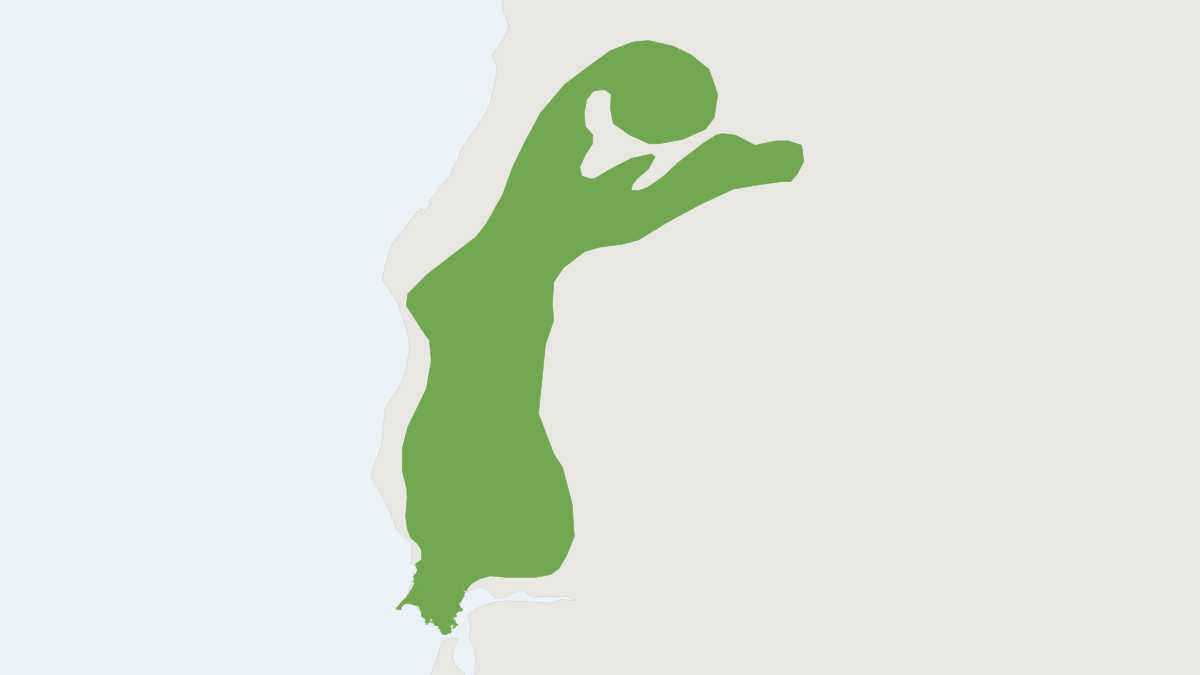 Range map of the Sonoma Chipmunk (Neotamias sonomae)