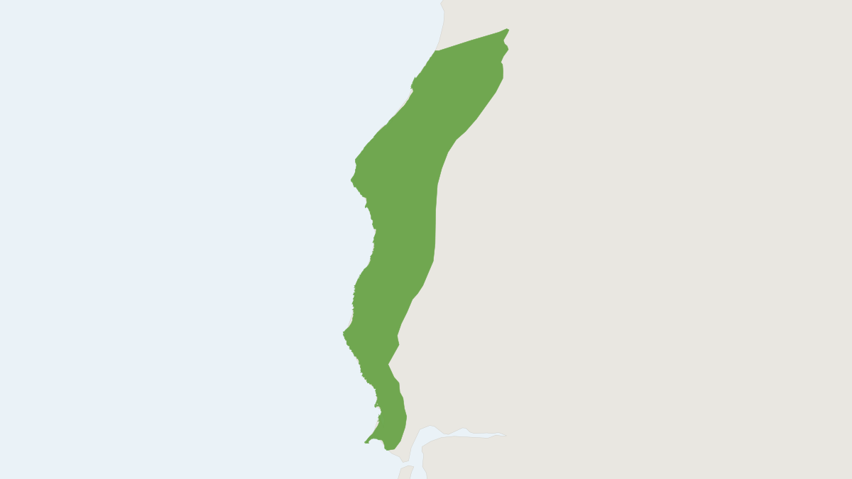 Range map of the Sonoma Tree Vole (Arborimus pomo) covering United States