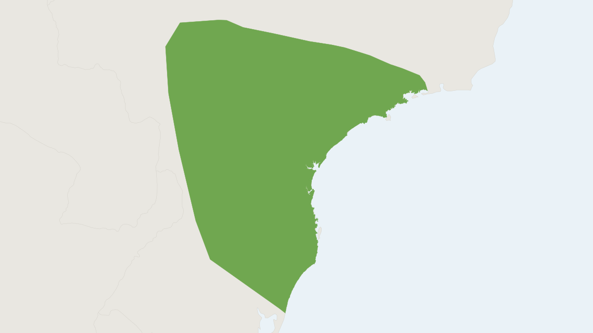 Range map of the Southern Atlantic Tree Rat (Phyllomys sulinus)