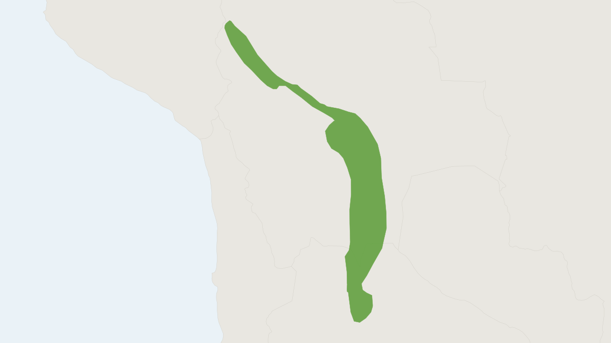 Range map of the Southern Climbing Mouse (Rhipidomys austrinus)