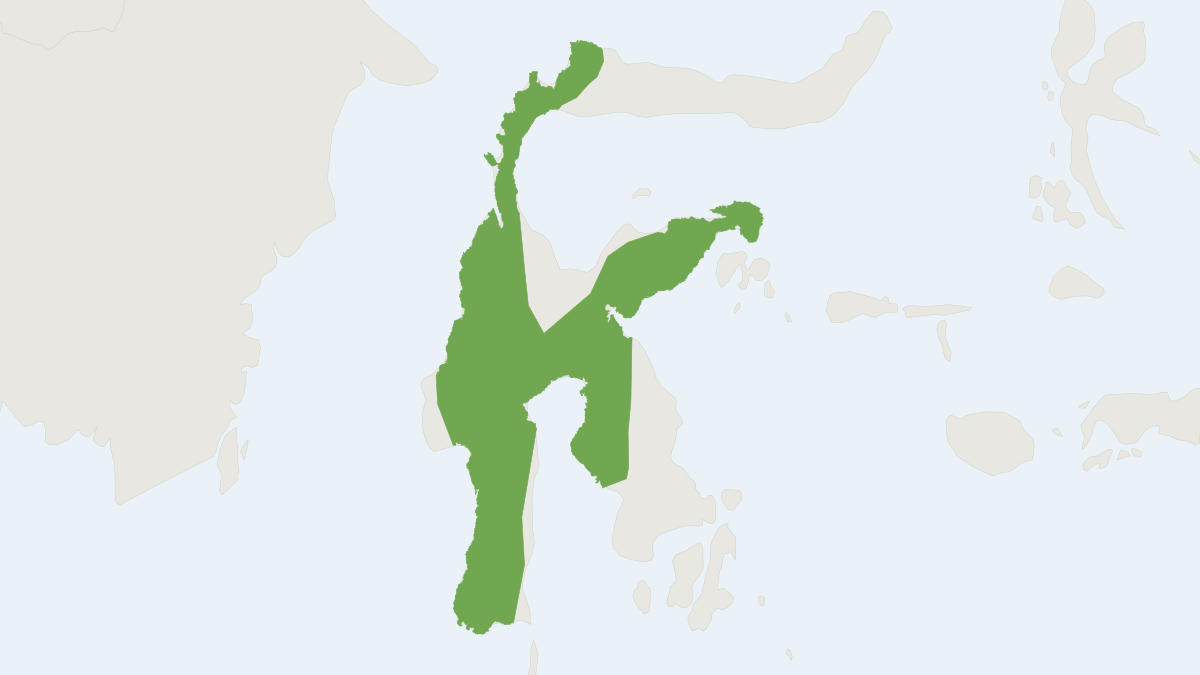 Range map of the Southern Elongated White-toothed Shrew (Crocidura quasielongata)