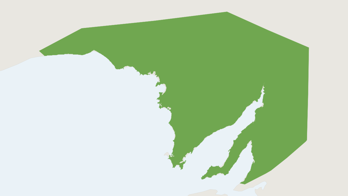 Range map of the Southern Hairy-nosed Wombat (Lasiorhinus latifrons) covering Australia and United Kingdom