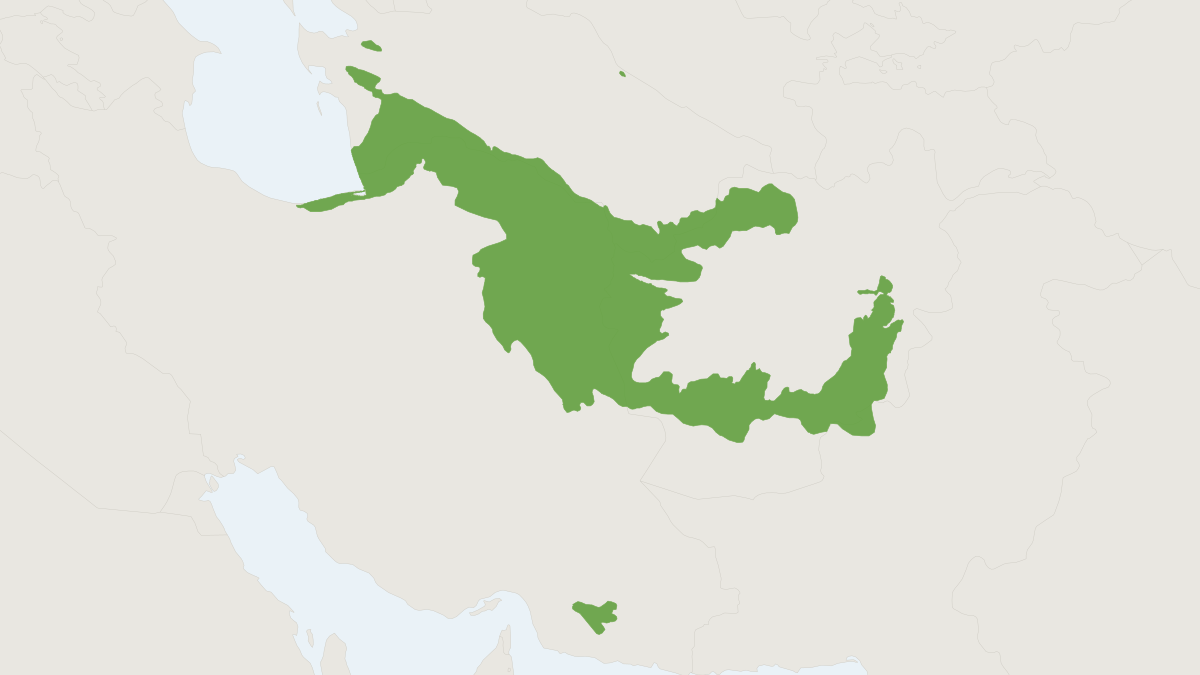 Range map of the Southern Mole Vole (Ellobius fuscocapillus)