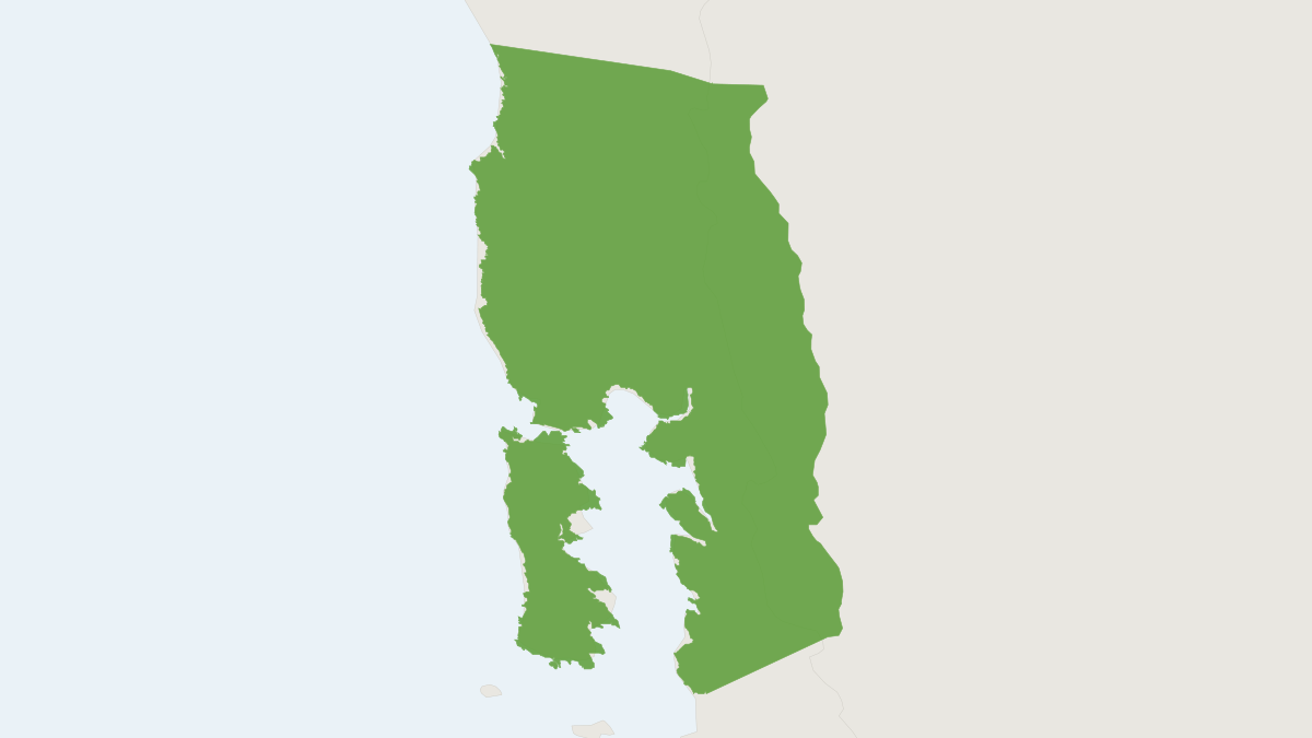 Range map of the Southern Monito del Monte (Dromiciops gliroides)